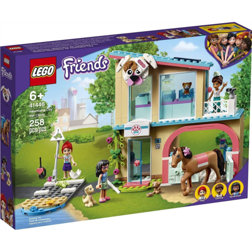 LEGO Friends Heartlake City Vet Clinic 41446 Building Kit; Animal Rescue Toy Makes a Great-Value Christmas, Holiday or Birthday Gift for Kids Who Love Vet Clinic Pretend Play, New