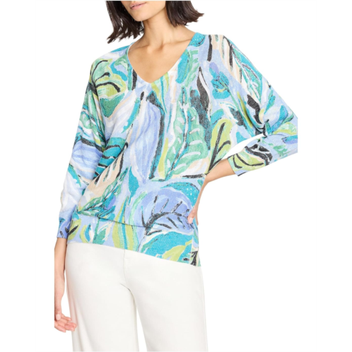 Womens NICZOE Island Beat Cotton Slub Sweater