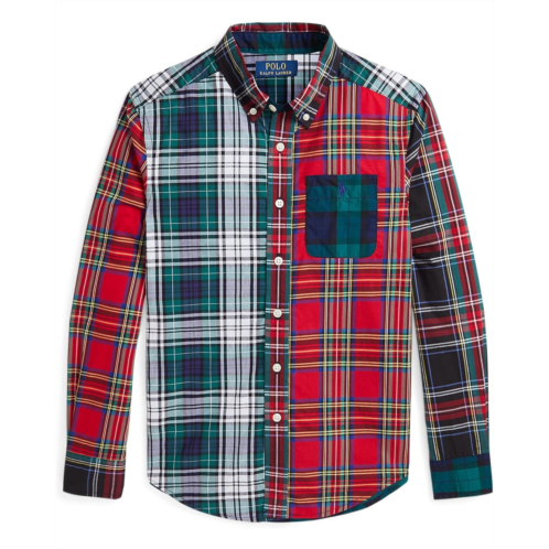 Polo Ralph Lauren Kids Plaid Cotton Fun Shirt (Big Kid)