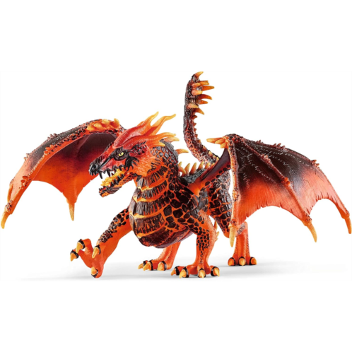 schleich ELDRADOR CREATURES - Lava Dragon, Fantasy Toy with Moveable and Rotating Parts From ELDRADOR CREATURES Lava World, Dragon Toy Figurine For Children Ages 7+