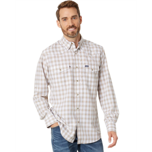 Wrangler Performance Long Sleeve Snap Plaid