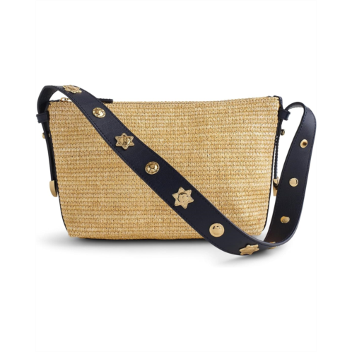 Madewell Straw Leather Sun Stud Shoulder