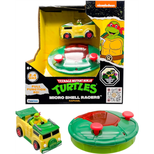 Teenage Mutant Ninja Turtles 3 Micro Shell Racers, Raphael, Ages 5+ - 2.4 Ghz Rc Vehicle with Turtle Half Shell Controller - Collect All 4!