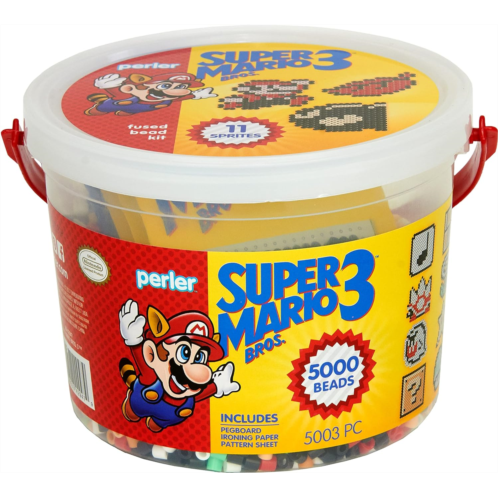Perler Craft Bead Bucket Activity Kit, 5003 pcs, Super Mario Brothers - 80-42947