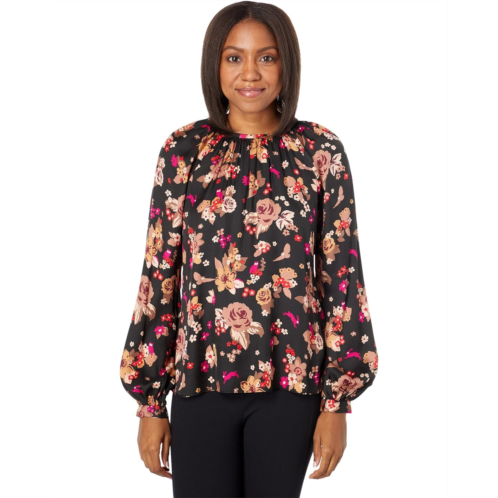 Kate Spade New York Floral Bouquet Keyhole Top