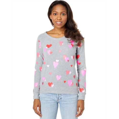 Chaser Love Hearts Sustainable Bliss Knit Pullover