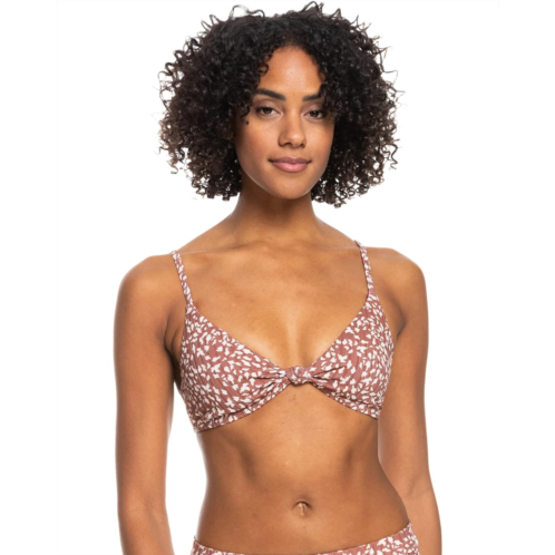 Roxy Love The Surf Ribbed Knotted Bikini Top