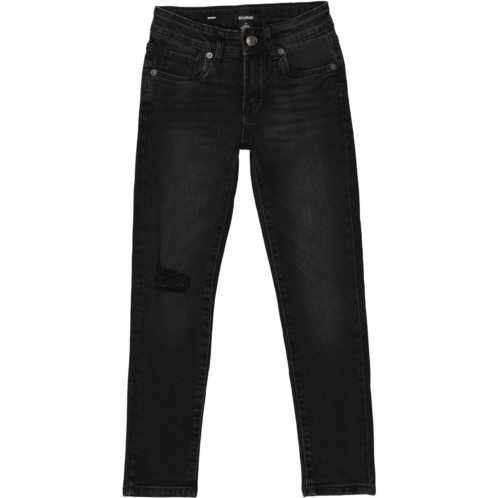 Hudson Kids Signature Skinny Jeans in Washed Black (Big Kids)