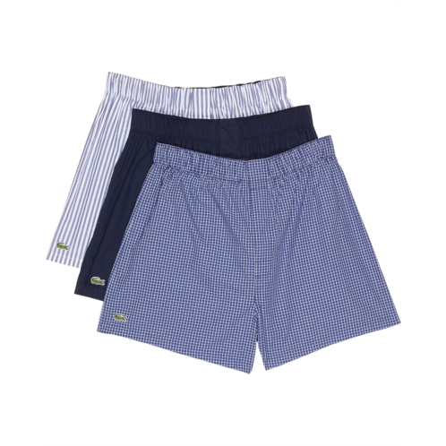 Lacoste Boxer 3-Pack Authentic Woven Stripes