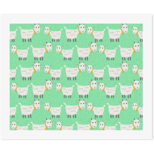 XKAWPC Farm Sheep Paint by Numbers for Adults DIY Painting Kits Unframed Arts Crafts Gift
