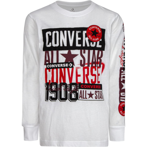 Converse Kids Logo Stamp Long Sleeve Tee (Little Kids)