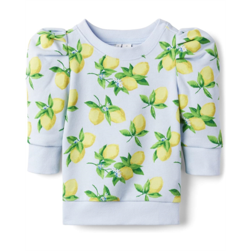 Janie and Jack Lemon Pullover Sweatshirt (Toddler/Little Kids/Big Kids)