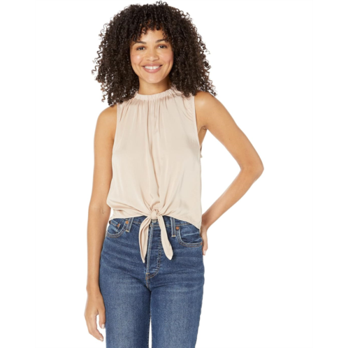 Bella dahl Ruffle Neck Tie Front Tank