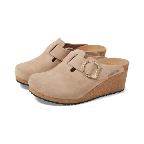 Womens Birkenstock Papillio by Birkenstock Fanny Wedge Clog - Suede