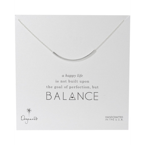Dogeared Balance Tube Necklace Sterling
