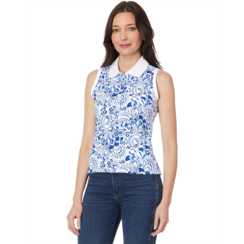 Womens Tommy Hilfiger Sleeveless Fountain Floral Polo