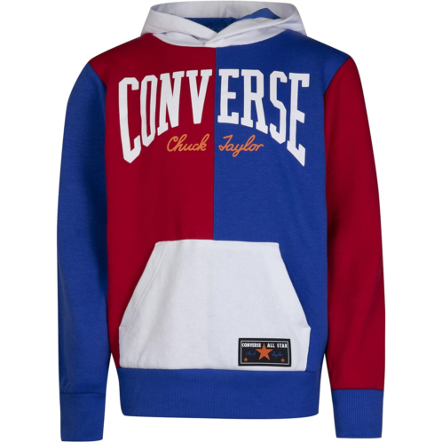 Converse Kids Throwback Split Fit Pullover Hoodie (Big Kids)