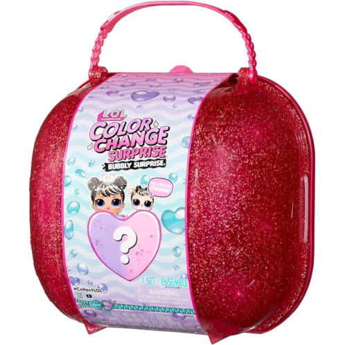 L.O.L. Surprise! LOL Surprise Color Change Bubbly Surprise (Pink) with Exclusive Doll & Pet Collectible Including 6 More Surprises in Playset- Gift for Kids, Toys for Girls Age 4 5
