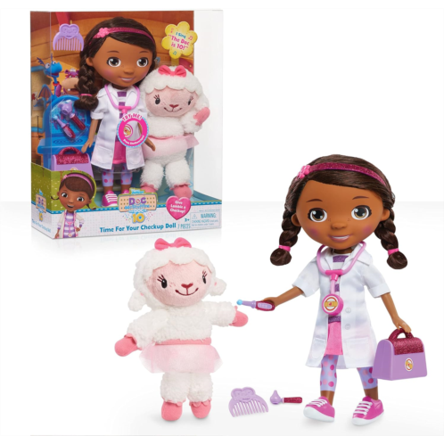 Disney Junior Doc McStuffins 10th Anniversary Time For Your Checkup Doll and Accessories, Officially Licensed Kids Toys for Ages 3 Up by Just Play