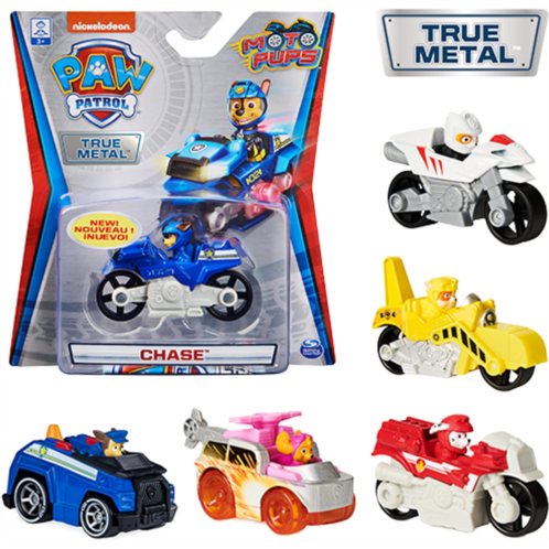 Paw Patrol True Metal Collectible Die-Cast Vehicles, 1:55 Scale (Styles Vary)