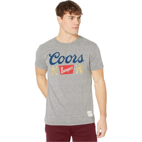 Mens The Original Retro Brand Vintage Tri-Blend Short Sleeve Coors Banquet Tee