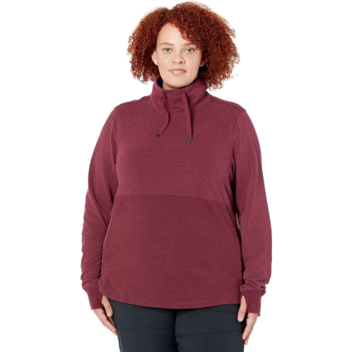 L.L.Bean Plus Size Cozy Mixed Knits Pullover