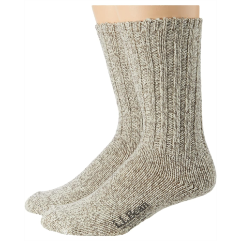 L.L.Bean LLBean Merino Wool Ragg Socks 10 2-Pair