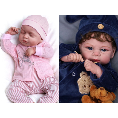 JIZHI Reborn Baby Dolls Realistic-Newborn Baby Dolls for Kids 3 Years and Up
