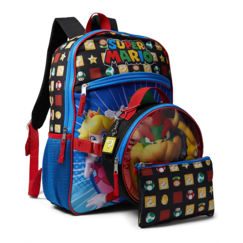 BIOWORLD Kids Super Mario Bros Backpack Set (Little Kid/Big Kid)
