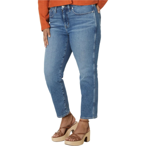 Womens Madewell Plus Curvy Stovepipe Jeans in Heathridge Wash