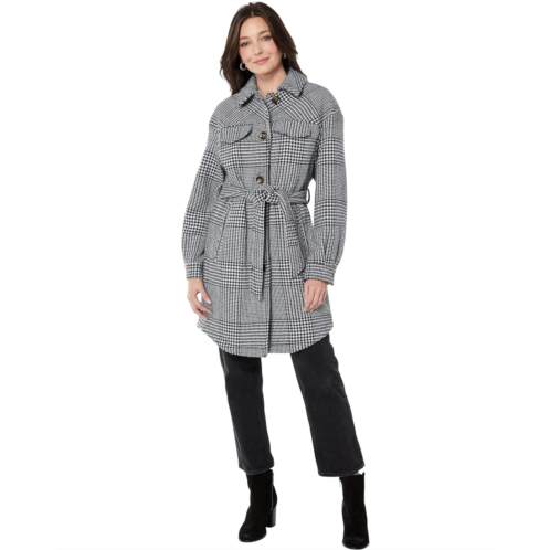 Vince Camuto Single Breasted Belted Wool Shirt Coat V21750-ZA