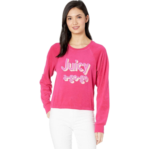 Juicy Couture Juicy A Gogo Microterry Logo Pullover