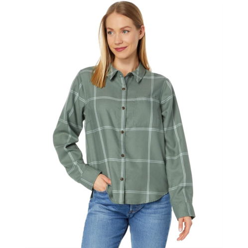 L.L.Bean Womens LLBean Feather Soft Twill Shirt Long Sleeve