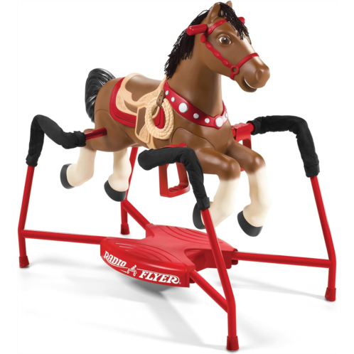 Radio Flyer Blaze Interactive Riding Horse, Brown Ride On Toy