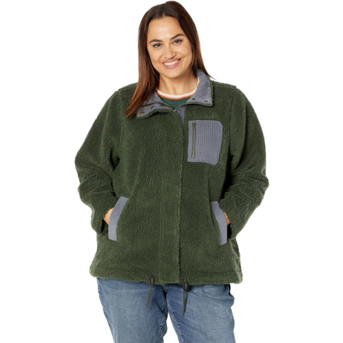 Madewell Plus Size Sherpa Zip-Up Jacket
