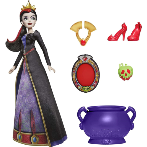 Disney Princess Evil Queen Fashion Doll, Accessories and Removable Clothes, Disney Villains Toy for Kids 5 Years Old and Up
