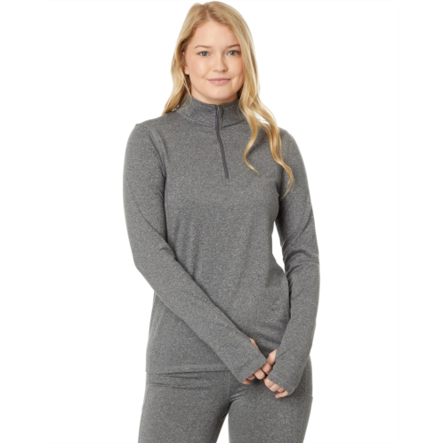 Womens Hot Chillys Micro-Elite Chamois Solid Zip-T