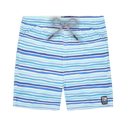 Tom & Teddy Stripe Swim Trunks (Little Kids/Big Kids)