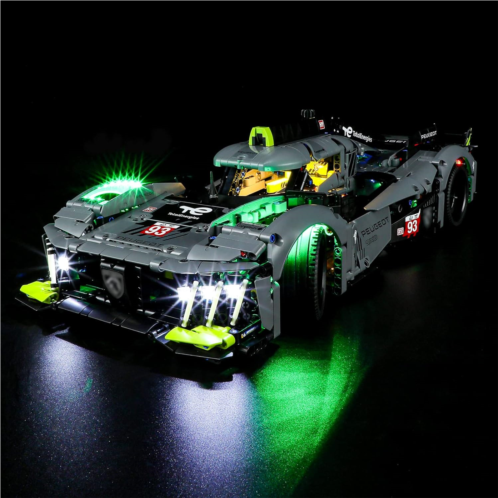 BRIKSMAX Led Lighting Kit for LEGO-42156 Peugeot 9X8 24H Le Mans Hybrid Hypercar - Compatible with Lego Technic Building Blocks Model- Not Include Lego Set