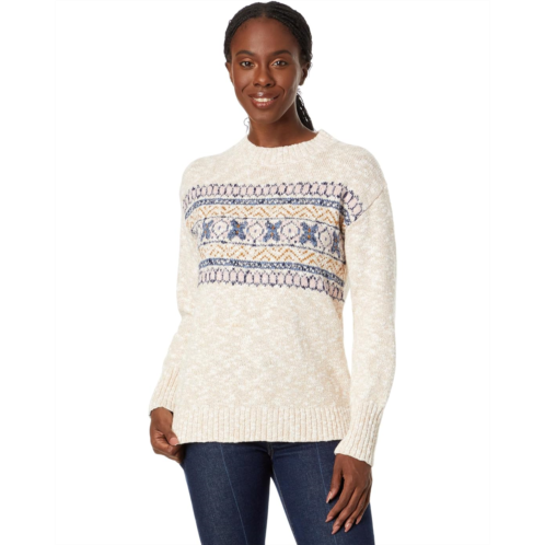 L.L.Bean Womens LLBean Cotton Ragg Crew Neck Fair Isle