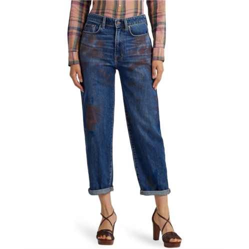 POLO Ralph Lauren High-Rise Relaxed Cropped Jeans in Atlas Wash
