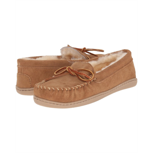 Womens Minnetonka Sheepskin Hardsole Moc