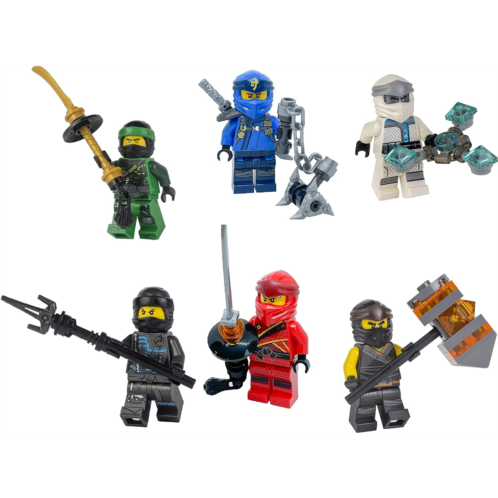 LEGO Ninjago: Legacy Combo Pack - Set of 6 Ninja Minifigures (Lloyd, Cole, Jay, NYA, Zane and Kai)