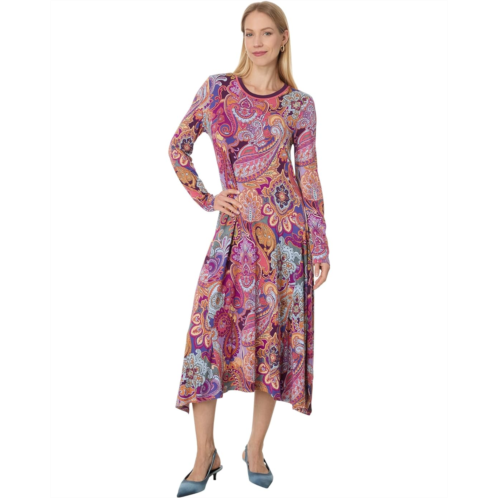 Womens Johnny Was The Janie Favorite Long Sleeve Asymmetric Knit Dre