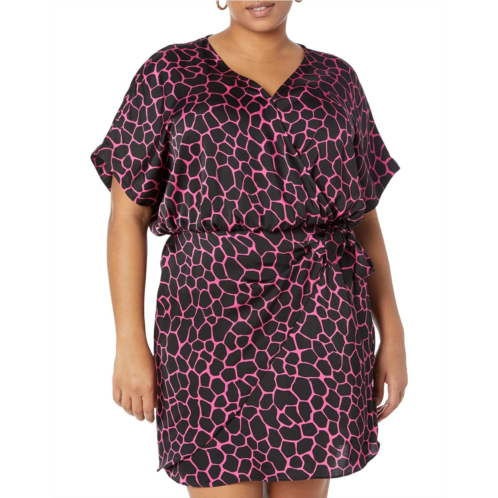 Michael Michael Kors Plus Size Giraffe Wrap Dress