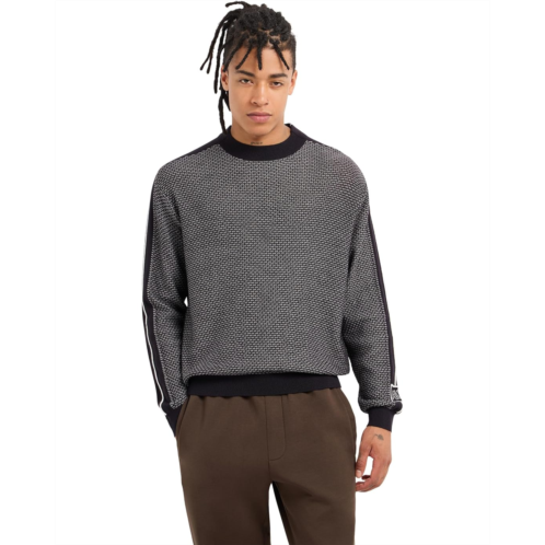 Mens Armani Exchange Wool Mix Textured Sweater