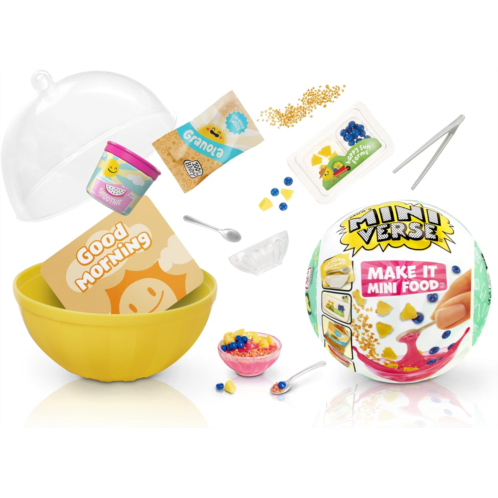 MGAs Miniverse Make It Mini Food Cafe Series 3 Mini Collectibles, Mystery Blind Packaging, DIY, Resin Play, Replica Food, NOT Edible, Collectors, 8+, Multicolor, Miniature
