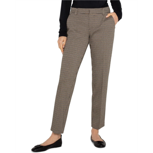 Womens Liverpool Los Angeles Kelsey Mid-Rise Trouser Check Plaid Knit