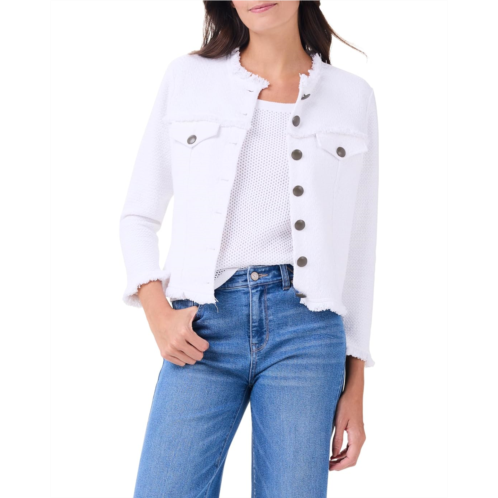 NICZOE Utility Fringe Mix Knit Jacket