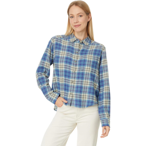 Womens Toad&Co Re-Form Flannel Boxy Long Sleeve Shirt